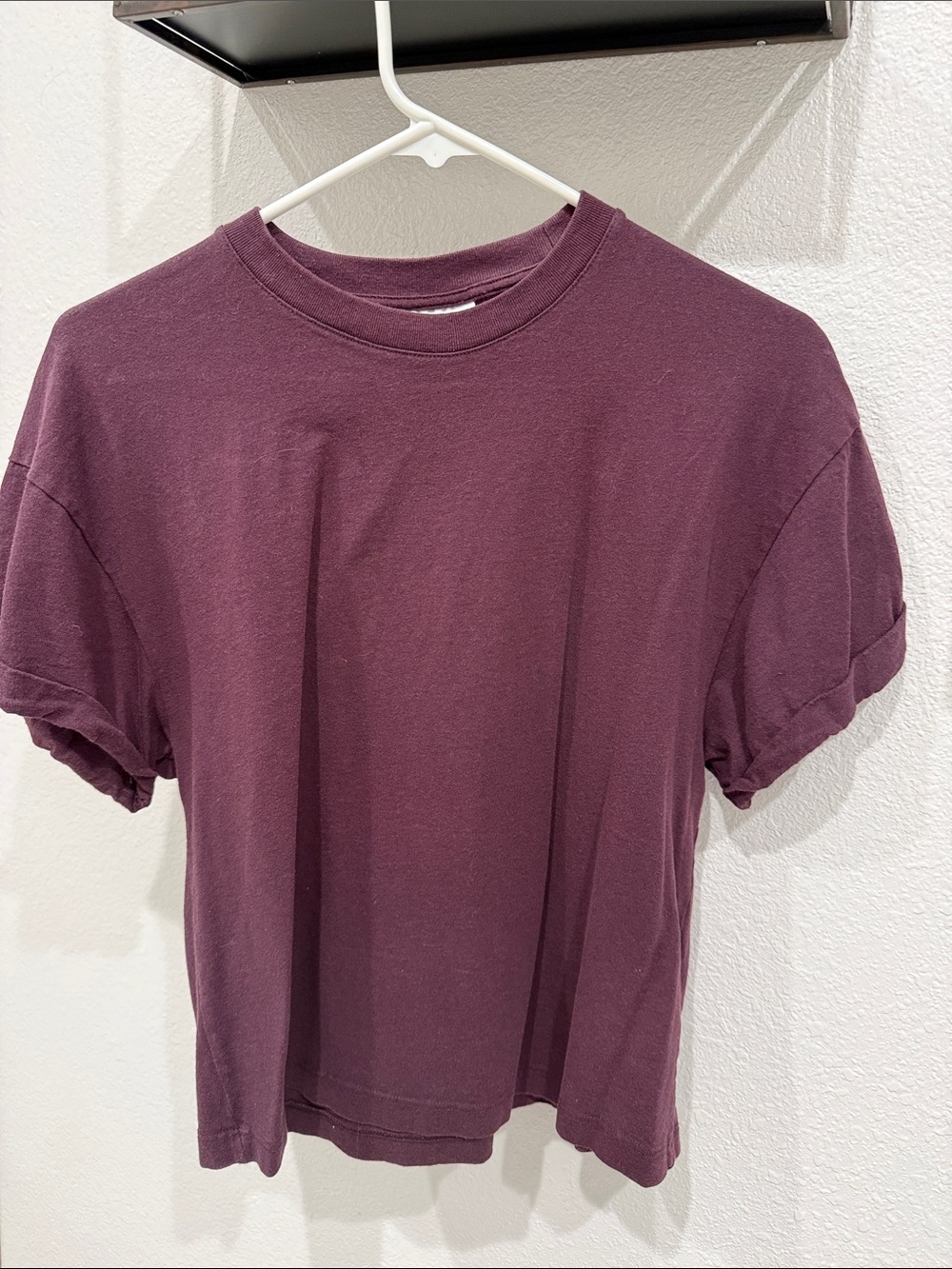 Topshop Plum Short Sleeve Tee